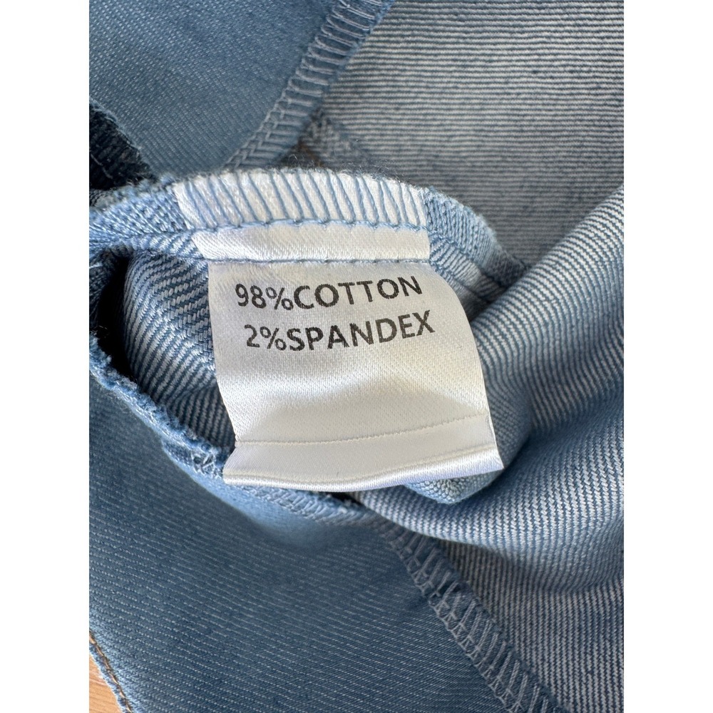 Valija Wide Leg Cotton Palazzo Pants Size 12 Blue NWT - Picture 8 of 9